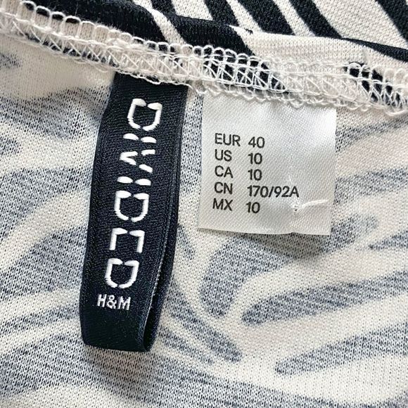 Divided x H&M Off-the-Shoulder Zebra Print Mini Dress - Picture 6 of 6